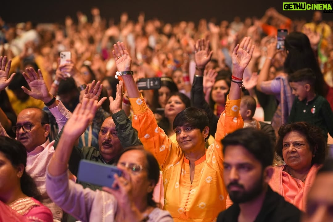 Swasti Mehul Jain - 62.1K Likes - When  Delhi turned into VRINDAVAN 🦚 Thousands gathered to sing with me, celebrate together Shri Krishn Janmashtami, organized by the upcoming tallest temple of world, Vrindavan Chandrodaya Mandir @vcmvrindavan . 

An experience of a lifetime, every song was a journey, expressing different Krishn leela ❤️ 
Redefining the soundscape of devotionals, my team worked so so hard to curate this duvine experience.
Grateful for all the love and blessings from you all & the VCM family, @chanchalapathidasa prabhuji 😇 

Show Director & supervisor @asm.talents @swastimehul.live 
With my team Akshay, Kamal, Krishna, Aryan, Archit, Anmol, Shreya, Ketki, Monty, 
Lights & Visuals : Dharmendra, Suhel, Varun (Orion Solutions) 

Stylist :  @shailjaanand 
Custom outfit by @lush_by_riaakhurana
Jewellery by @aadamyastore
#styledbyshailjaanand 
Assisted by @stylingbypreeti @nausheena_naaz
HMU by Meenakshi & team

📸 @thewhitecollarfilms 

#krishnajanmashtami #janmashtami #iskcon #vrindavanchandrodayamandir #Vrindavan #liveconcert #swastimehul #swastimehullive