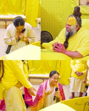 Swasti Mehul Jain Instagram - Radhe Radhe 😍 Full Video releasing tomorrow(13April) at 10am on Youtube/SwastiMehulMusic
Every word, every emotion & every expression is all in devotion to Radha Rani..
I first sang this infront of @bhajanmarg_official , right after the studio dub.. You all wanted its full version from your heart and we all worked very hard to make it possible..
Thankful to my music team, video team, my management for curating it in the best possible way as per my vision..
Let's all paint ourselves in bhakti..
#haimeregeettereliyeradha #premanandjimaharaj #swastimehul #bhakti #newsong
