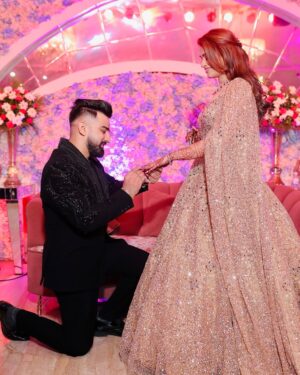 Swati Monga Instagram - The Beginning Of FOREVER❤️🧿 #ENGAGED 💍
Photo Courtesy- @dipakstudiophotography
Swati's Outfit- @charuaroraofficial
Swati's Jewellery- @jewel_street_
Rajat's Outfit- @vastrbyharpreet
.
.
.
.
#swatimonga #rajatbornstar #rajatkiswati #rajatswati #couplegoals #engaged #engagement #engagementring #engagementphotos #weddingdress #wedding #bridetobe #groomtobe #trending #viral
(couple goals, engagement, engaged, wedding, bride to be, wedding dress, 2024bride)