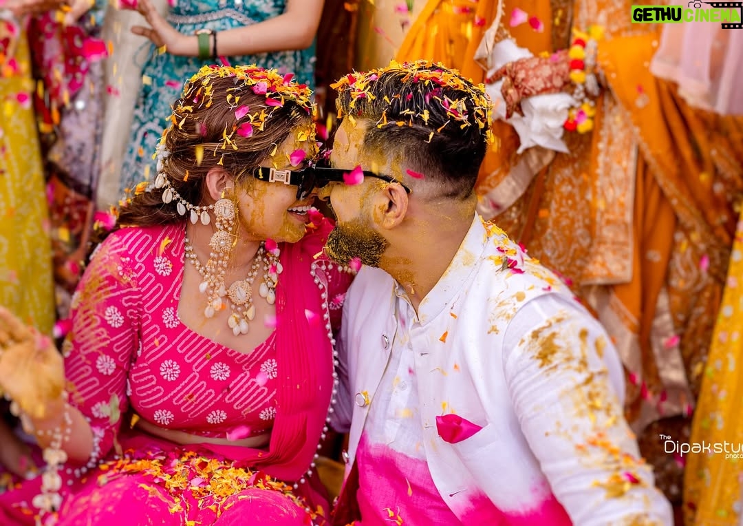 Swati Monga - 381.3K Likes - Kesariya Tera Ishq Hai Piya❤️🤤 Haldi Fun Begins✨ 1 Day To Go 💍 Watch Full Vlog On Youtube - RAJATSWATIVLOGS
Location- @tivolilotuscourt 
Picture Credits- @dipakstudiophotography 
Decor- @chatarpatarevents 
Swati's Outfit- @rc_ritikacreations 
Rajat's Outfit- @rockyfashiondesigner.co 

.
.
.
.
.
#swatimonga #rajatswati #rajatswativlogs #couplegoals #relatable #couple #couplecontent #coupleinfluencer #viralcouple #viral #viralreels #trendingreels #happycouple #explore #explorepage #wedding #wedding2024 #husbandandwife #haldi #haldiceremony  #haldifunction 

(Love,couple, happy content, couple goals, viral reels, trending reels, couple influencers, viral, viral couple, explore, wedding, wedding2024)