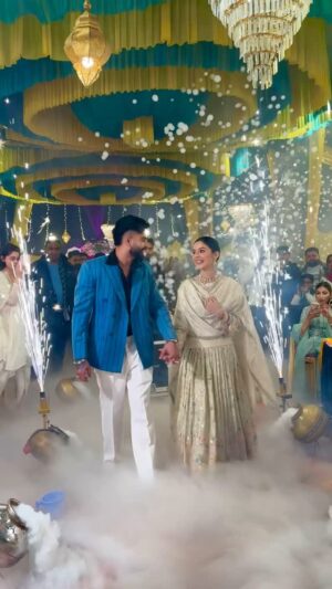 Taniya Kaur Instagram - Happy 1st marriage anniversary ❤️🧿 #buggdi🐥 ❤️ suit By- @tfh_the_fashion_hub_boutique