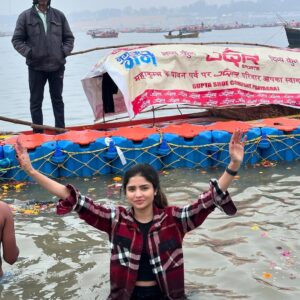 Tannu Bhardwaj Instagram - Har Har Gange ❤️🙏
#prayagraj #harhargange
#mahakumbh2025