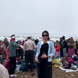 Tannu Bhardwaj Instagram - Har Har Gange ❤️🙏
#prayagraj #harhargange
#mahakumbh2025