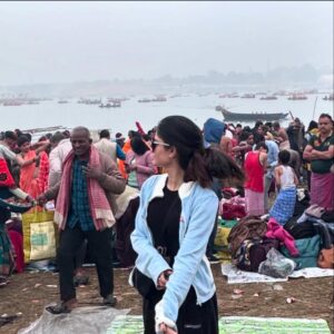 Tannu Bhardwaj Instagram - Har Har Gange ❤️🙏
#prayagraj #harhargange
#mahakumbh2025