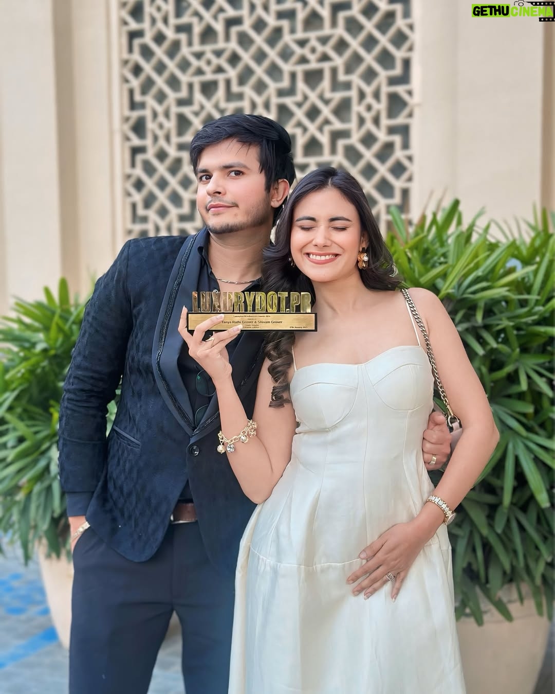Tanya Rathi - 74.3K Likes - From creating moments to making milestones, we did it together! 🏆✨ Honored to receive the Popular Couple Youtuber Award (1 Million   Category) with my better half—our journey is made of dreams, love, and endless hustle. ❤️ #BestCreators #TeamUs #AwardedForLoveAndCreativity