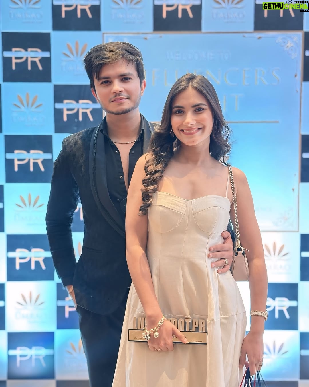 Tanya Rathi - 74.3K Likes - From creating moments to making milestones, we did it together! 🏆✨ Honored to receive the Popular Couple Youtuber Award (1 Million   Category) with my better half—our journey is made of dreams, love, and endless hustle. ❤️ #BestCreators #TeamUs #AwardedForLoveAndCreativity
