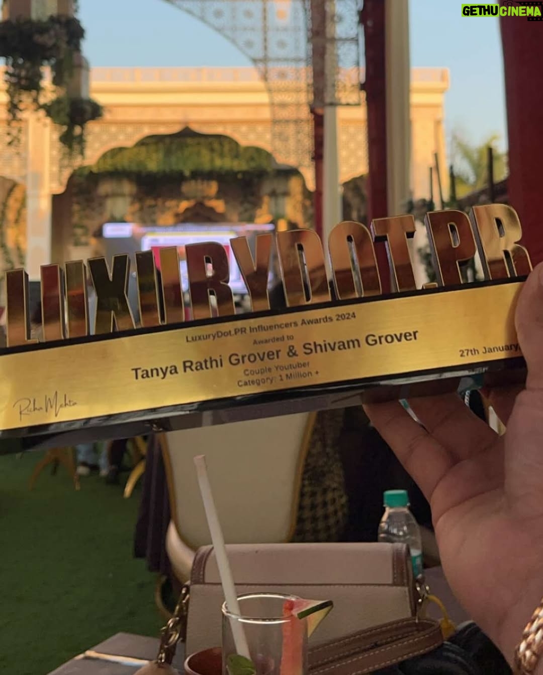Tanya Rathi - 74.3K Likes - From creating moments to making milestones, we did it together! 🏆✨ Honored to receive the Popular Couple Youtuber Award (1 Million   Category) with my better half—our journey is made of dreams, love, and endless hustle. ❤️ #BestCreators #TeamUs #AwardedForLoveAndCreativity