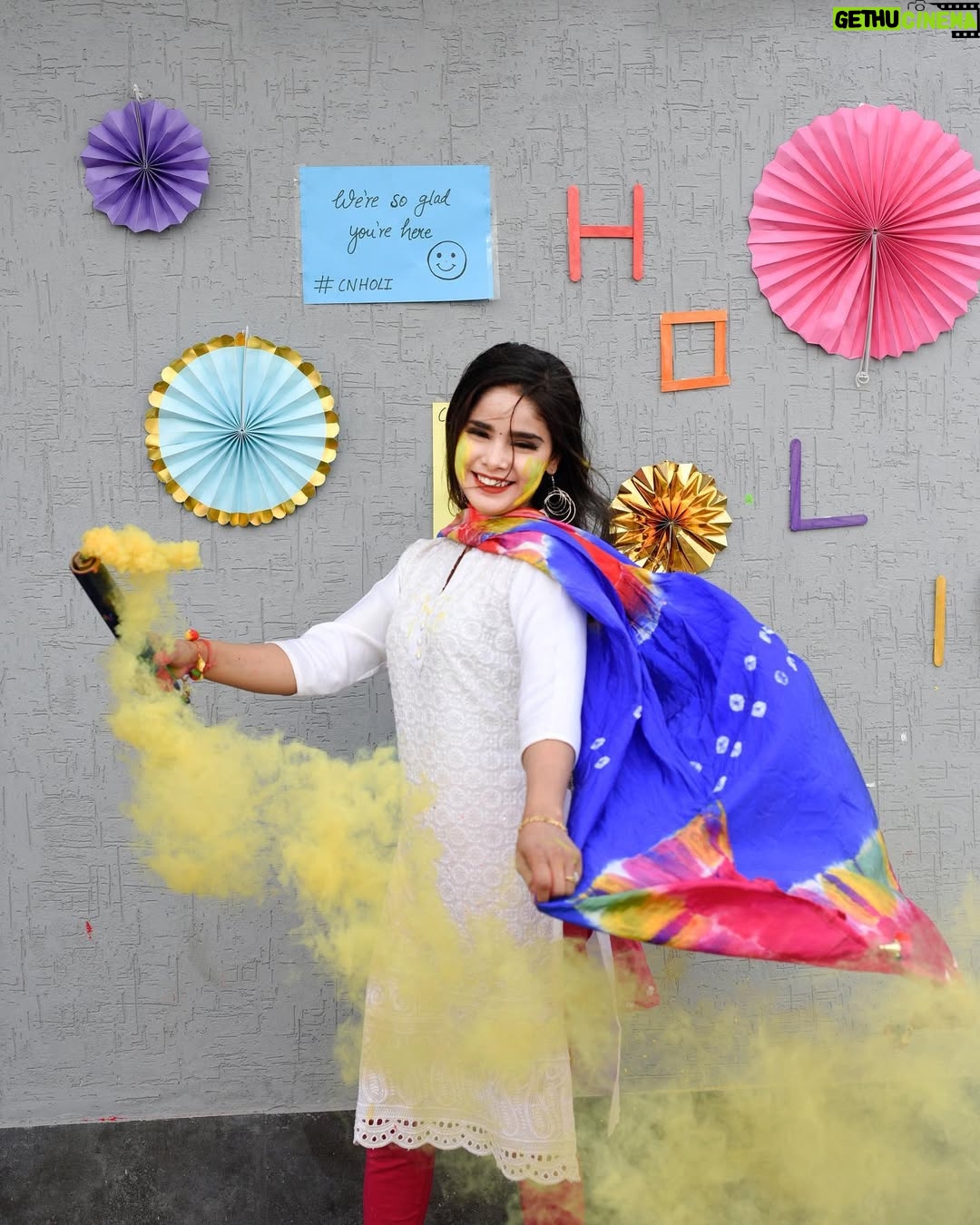 Tanya Sana - 11.6K Likes - HAPPY HOLI 🥰🌈🎊
Holi is not just a festival of colours. It’s a festival of emotions and carefreeness.
.
@creatorsnest.in 
.
Edit by :@zayed_ahmad_photography