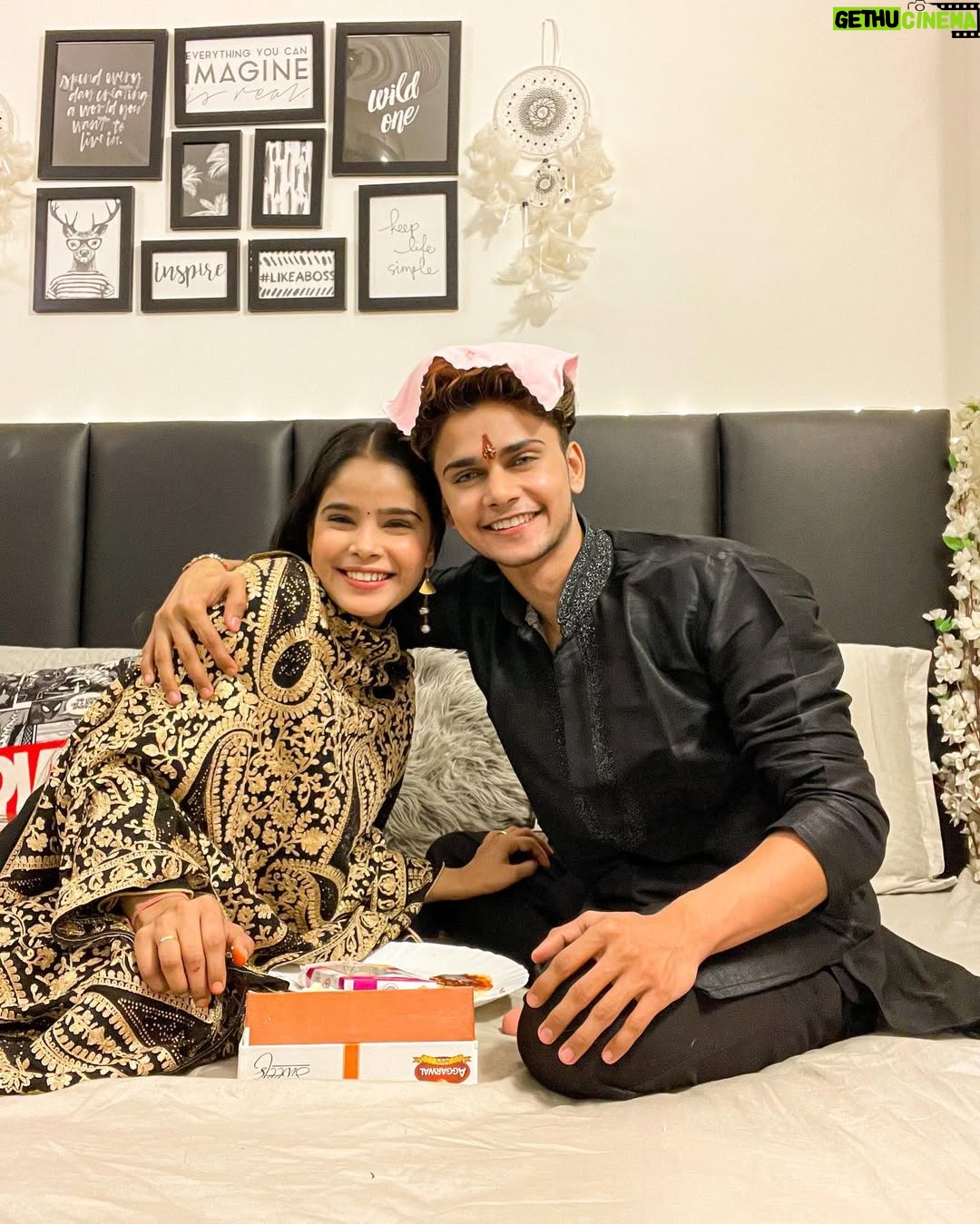 Tanya Sana - 235.6K Likes - I am glad to receive the most precious gift from God that is you sister. Loads of love and Happy Raksha Bandhan!✨ 
.
.
#happyrakhi 
#teamlucky #luckydancer #foryou #style #fashion #trending #fashionblogger #mensfashion #btwitslucky