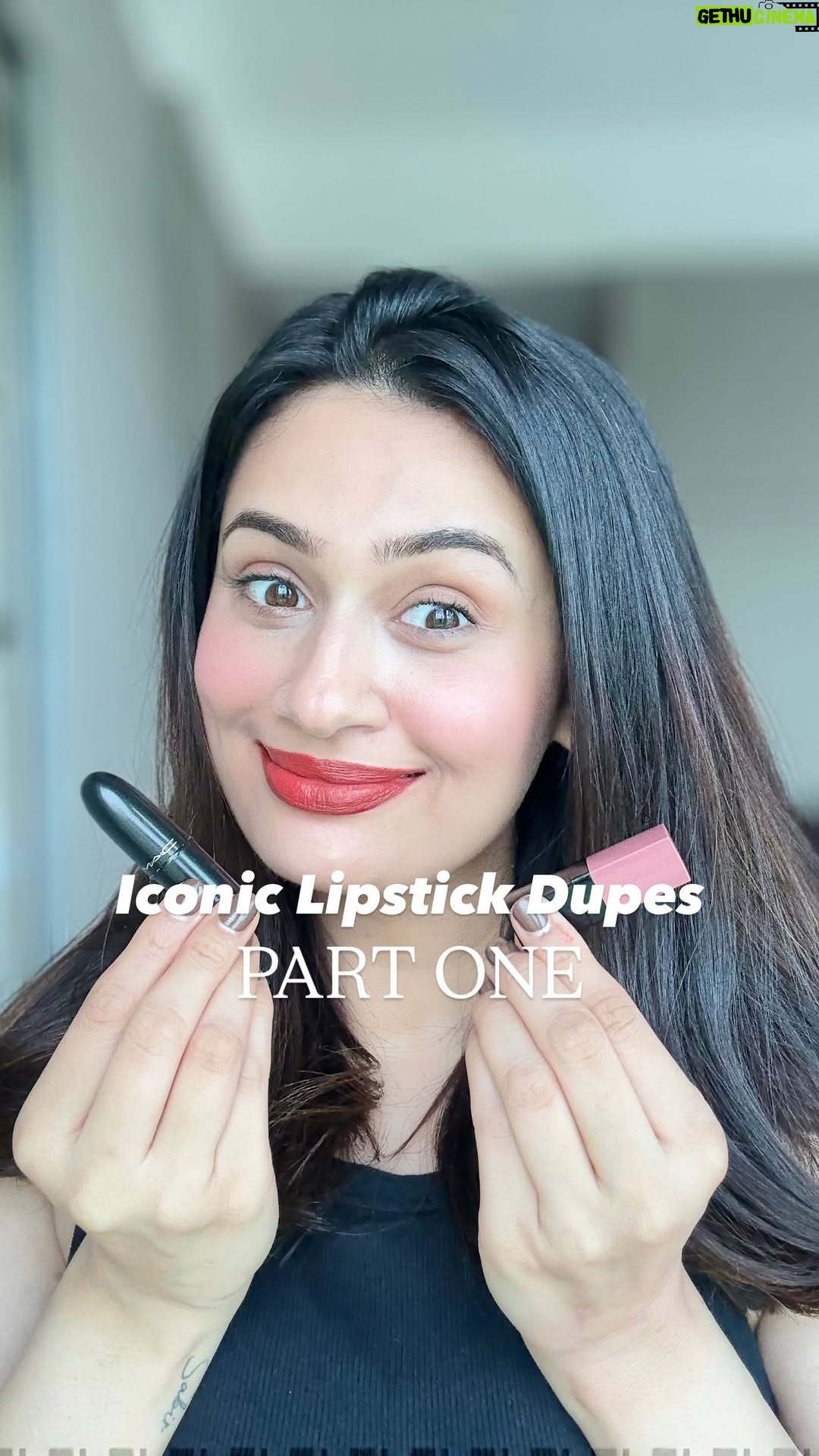 Tarini Peshawaria - 18.7K Likes - Trust me you’re not ready for part two and three! So much more coming your way. Which one’s your fav out of these? 

Dupes mentioned: 

• @staze9to9 desert rose 
• @lakmeindia nude naturalle
• @nykaacosmetics game on 
• @lorealparis red passion 

#wishlinked