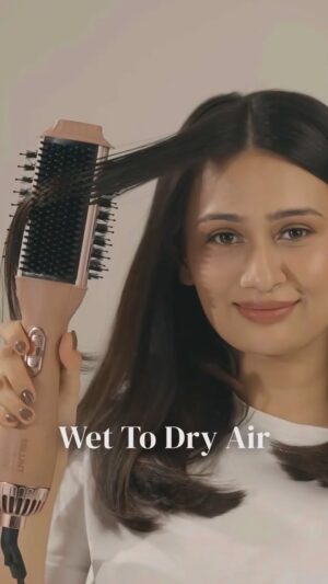 Tarini Peshawaria Instagram - Our baby is now yours. Shop now with the link in my bio 🤍

Edit : A lot of you had questions about the heat damage aspect. So adding this —We have incorporated AirTouch Smoothening Technology in the device. This combines gentle airflow with optimized heat to reduce damage while smoothening hair.

However, additionally we are also launching an Anti Frizz Heat Protectant Spray to use before device to combat any possibility of damage! That’s coming really really really soon ❤️
