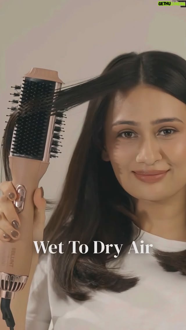Tarini Peshawaria - 19.6K Likes - Our baby is now yours. Shop now with the link in my bio 🤍

Edit : A lot of you had questions about the heat damage aspect. So adding this —We have incorporated AirTouch Smoothening Technology in the device. This combines gentle airflow with optimized heat to reduce damage while smoothening hair.

However, additionally we are also launching an Anti Frizz Heat Protectant Spray to use before device to combat any possibility of damage! That’s coming really really really soon ❤️