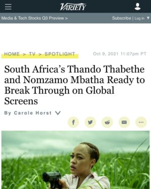 Thando Thabethe Instagram - Extra extra…link in my stories ❤️ thanks for the write up @variety