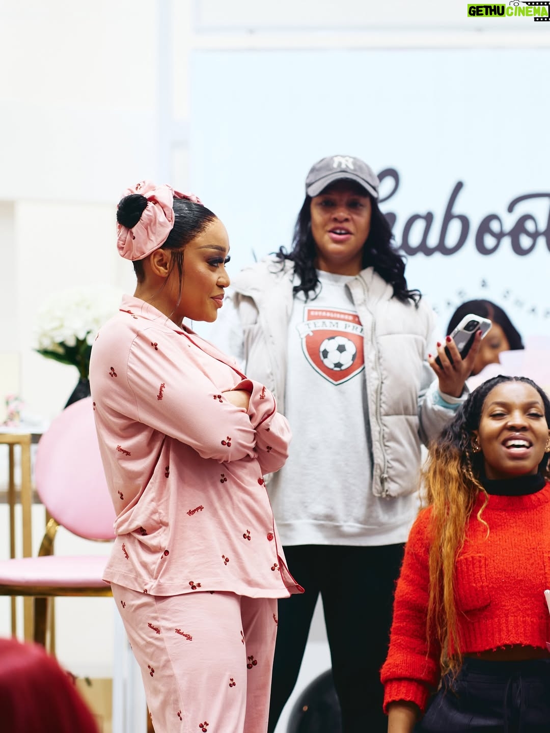 Thando Thabethe - 45.1K Likes - Something about sisterhood!!! 🩷🩷🩷

Here’s to strong women: may we know them, may we be them, may we raise them.” 
Thank you to every queen who showed up, laughed loud, played hard, and made our PJ night unforgettable. 💖 Here’s to the power of women, the magic of connection, and the memories we’ll keep forever.

I think we should do another one @thabootys