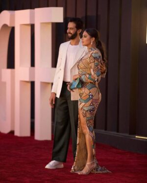 Tharaa Goubail Instagram - Capturing the essence of elegance on the red carpet ✨
@tharaa.goubail from “Who Do I Belong To” at @elgounafilmfestivalofficial 7th edition 💫
Stylist: @passantzahra
Designer: @samo_hagras
Jewelry: @bijoux.jewelry.eg
Clutch: @moski.clutches