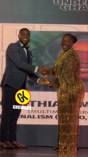 Tima Kumkum Instagram - Thank you @ghkwaku this is beautiful, thank God I have a clearer video from you .
✨🙏🏽 40 UNDER 40 – JOURNALISM (RADIO, TV & NEWSPAPER CATEGORY )🙏🏽✨
This year hasn’t been easy, but God keeps showing up BIG for me. Tonight, I lift this award as a testimony that His grace never fails. 💫
Eighteen (18) years in this industry, and all I see is pure growth, step by step, grace upon grace. 🙌🏽
To my family, friends, employers, and fans, thank you for standing with me and believing in my brand. This is for all of us. ❤️
If you’re at your lowest, don’t give up. God will show up for you in ways beyond your imagination, just like He did for me. Keep holding on, your breakthrough is coming. ✨
#fortyunder40ghana #fortyu40 #GodDidIt #GratefulHeart #NeverGiveUp #18yearsofgraceandgrowth