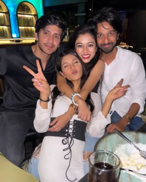 Tisha Kapoor Instagram - Late post but I wanted to
Some goodbyes are hard and this was one of them
When its time you learn to sae a beautiful goodbye holding onto the memories that are more precious then anything else
We learnt things together
Thot eachother new things
Those crazy moments we can't explain
Laughed over the worst jokes and for no reason
Those lovely beautiful smiles that made our entire dae
Some tears we shared and comforted eachother
Some love and kindness that we spread thru out our dae
The stand we tuk for eachother when needed
Those lil fights for stupid things
We grew together just like a family that we are
My heart sinks knowing that the journey is over so soon
The lil time we spent together felt like years
This was the most amazing time I spent with eachone of u and its precious to me
I will always cherish it
I met yall and we turned into a family
The vibe on set always made me wake up with a smile and made me want to come on set with a happie heart
Words are less to express my feelings
This is not the end
This is the new beginning for us
As we grew together over the time
I m looking forward to work with eachone of u again in future hopefully
Ghkkpm is over for us but our bond stays forever
This show gave me so much
This show brought me to yall
This show gave me beautiful people with lovely hearts
This show gave me friends that turned into a family and I will forever be grateful to this show
Thank you @shaikafilms for giving me prajakta and this entire beautiful team that I appreciate a lot
Thank you to my entire ghkkpm team for showering so much of love ❤️
I will forever hold onto the beautiful memories I made with the entire team
Some where missing they couldn't join us but I will miss u , hope to see u guys soon
I already miss u all
I love you all very much 🧿❤️ may our bond stay fresh forever
Good bye ghum team for now..see you all soon🔱❤️💫
Forgive me if I miss to tag anyone 😔 ❤️
#ghkkpm #ghumhaikisikeypyaarmeiin #starplus #shaikafilms #tishians #love #blessed #greatful #happy #instagram
Lots of love ❤️
Be kind to strays 🐾💙
Bun hus 🐇🤗
Love and gratitude 😇🔱🕉💫
I hope you all loved our show and our characters ❤️