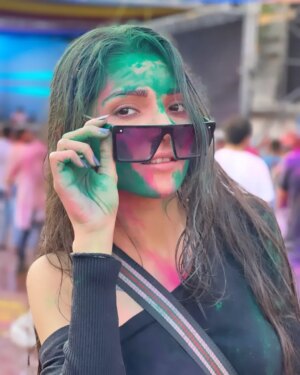 Tisha Kapoor Instagram - 🧿💫 colors
.
.
.
.
.
#instagram #insta #instapost #instapicture #pictureperfect #picoftheday #holi #festival #colors #green #pink #love #Peace #smile #happiness #blessed #ghkkpm #ghumhaikisikeypyaarmeiin #starplus #tishians
.
.
.
.
Lots of love ❤️
Bun hugs 🐇🤗
Be kind to animals 🐾🥰💙🤍❤️
Love and gratitude 😇🔱🕉