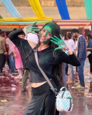 Tisha Kapoor Instagram - 🧿💫 colors
.
.
.
.
.
#instagram #insta #instapost #instapicture #pictureperfect #picoftheday #holi #festival #colors #green #pink #love #Peace #smile #happiness #blessed #ghkkpm #ghumhaikisikeypyaarmeiin #starplus #tishians
.
.
.
.
Lots of love ❤️
Bun hugs 🐇🤗
Be kind to animals 🐾🥰💙🤍❤️
Love and gratitude 😇🔱🕉