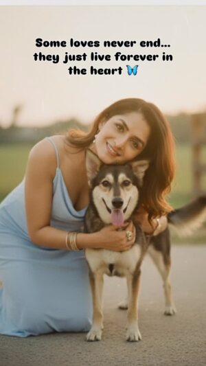 Trishaa Kamlakar Instagram - I lost her too soon in 2021 she is just 2yr old 💔, but every memory, every look in her beautiful eyes stays alive in me.🦋 Titli came into our lives like Magic ✨ Disciplined yet mischievous, naughty yet loving—she was more than a pet, she was our child. My forever butterfly 🦋❤️ Thank you @googlegemini for making the impossible, possible.
Love you forever, my butterfly 🦋✨ 
#ForeverInMyHeart #googlegemini #gemini #trend