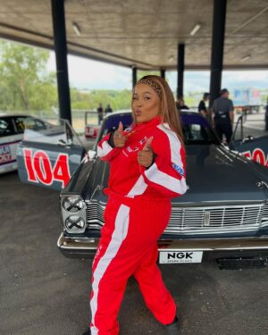 Tumi Morake Instagram - Gear Goddess getting on track. Fast&Fabulous movie loading!
:
:
@kyalamigrandprixcircuit 
:
:
:
#tumibathong #hauweng #berekamosadi #race #racecars #GearGoddess #carlovers #ChickaWithWhips #speed #runningmyownrace