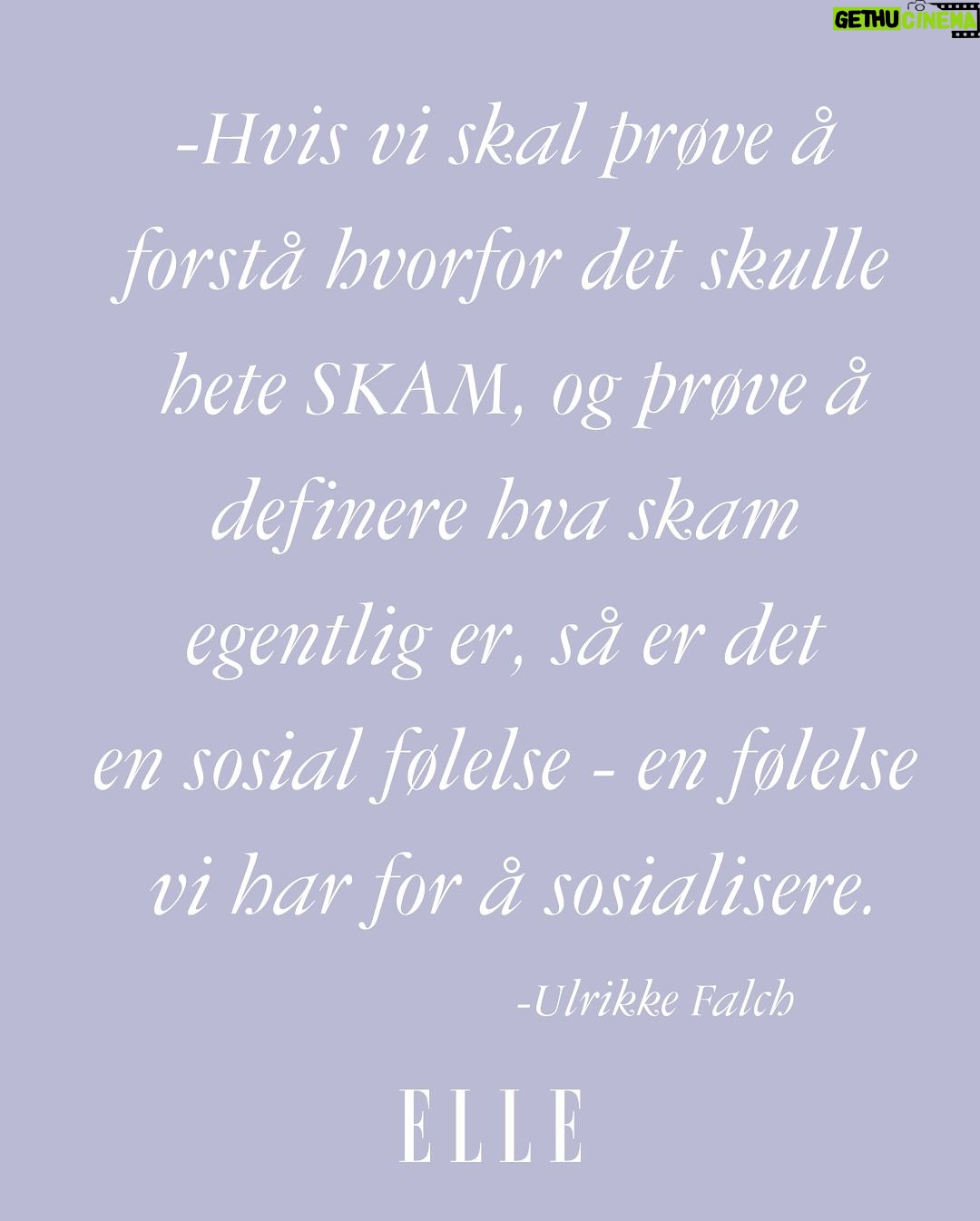 Ulrikke Falch - 12.9K Likes - ✨ “Hva betyr egentlig skam?”
@ulrikkefalch reflekterer over tittelen SKAM – og hvordan følelsen av skam former oss som mennesker.

Les hele intervjuet i vår nyeste sommerutgave nå! 

Foto: @cathrinewessel 

#skamnorway #skam #ellenorge #vildeskam #skamvilde