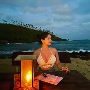Utkarsha Raturi Instagram - Catching waves and good vibes 🌊🐚
.
.
.
.
.
#trending#viral#explore#fyp#beach#beachdate
#travel#secretbeach#mirissa#travelphotography#srilanka#beachday#beachoutfit#mirissabeach#vacayoutfit