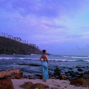 Utkarsha Raturi Instagram - Catching waves and good vibes 🌊🐚
.
.
.
.
.
#trending#viral#explore#fyp#beach#beachdate
#travel#secretbeach#mirissa#travelphotography#srilanka#beachday#beachoutfit#mirissabeach#vacayoutfit