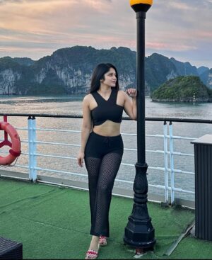Utkarsha Raturi Instagram - 🏔️🌊🤍
.
.
.
.
.
#trending#explore#viral
#vacay#travel#travelphotography#travelgram#vietnam#halongbay#foryou
