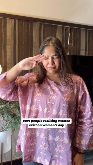 Vagmita Jiji Instagram - pov: your social media feed on womens day

#womensday #women #funnyreels #indianmemes #indianreels #indianmemesdaily #hindi