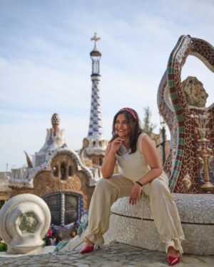 Vagmita Jiji Instagram - If you’d told me a year ago that I would be the face of an International Brand’s clothing collection, I’d think you were delulu. If you had told me I would fly to Spain, curate my own Basics collection with @mango, have it listed on one of the biggest e-retail platforms in India, @myntra, I’d say “hosh mein ho kya bhai??”

But here we are 🥺 my Basics Collection : Vagmita x Mango is out on Myntra for you to shop, wear and love! Batana kaisa laga ❤️

Special thanks to @kejalparekh for the opportunity and @praachikapse for being the pillar of support throughout! @sabinahalder for the stunnnning looks and the entire camera crew for the gorgeous pictures and videos ✨