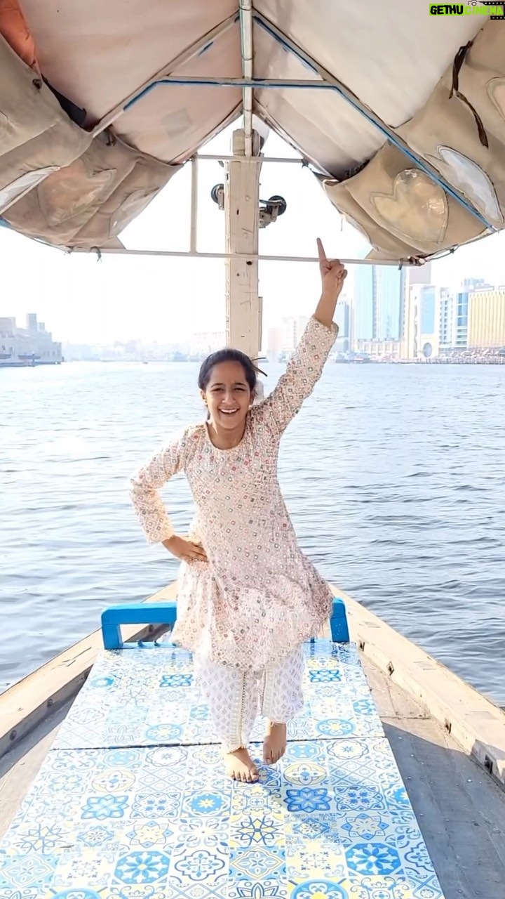 Vaidehi - 402.1K Likes - Kaise laga mera #londonthumakda on the waters . I can dance anywhere if I get a chance to😀😀❤️ Kaisi Lagi Meri energy on this moving Aabra
•
Dancing in aabra on which people travel from New Dubai to Old Dubai. 
•
#london #londonthumakda #trending #viral #instagram #dubai #abra #water #vaidehi_theperformer #dancersofinstagram #lovedubai