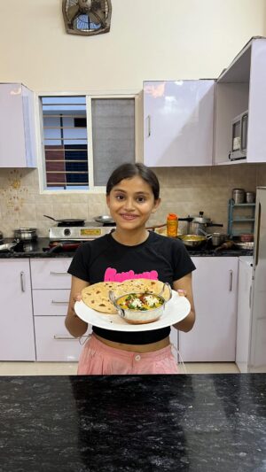Vaidika laddha Instagram - Bharwa tamatar😋💗
Tomato Stuffing:
~Tomato 5 to 6
•Firstly we will cut the tomatoes as shown in the video & make holes in it.
~ Oil
~ 6-7 chopped garlic
~ 1/2 tbsp cumin seeds
~ 1/2 tbsp mustard seeds
~Chopped Capsicum and tomato
• Cook it for 1 minute.
~ 1/2 tbsp Turmeric powder
~Salt
~1/2 tsp Coriander Powder
~1 tbsp Kashmiri Red Chilli
~1/8 tsp Garam Masala
• Add little water to avoid burning of spices.
~50gm Paneer
~2 Boiled Potato
• Now stuffing is ready keep it aside for some time , then stuff the in tomatoes. In an oil cook the stuffed tomatoes for 5 minutes atleast.
For Gravy:
~ 2 onions
~3 tbsp Cashew paste
• Make a fine paste of onions & cashews , in an oil cook the paste until the oil gets separated.Add remaining stuffing to it & cook it well.
~Salt
~1/2 tsp Coriander Powder
~1 tbsp Red Chilli
~ Water to adjust consistency
•Garnish it with some Fresh coriander, cream and paneer & serve it with roti or any bread.
Follow @eatandeatttttt for more such easy recipes .