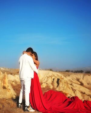 Vaishnavi Naik Instagram - Me in this Red Dress, At this Place, With you..♥️ Kissing & Telling him.. Honey, Dreams do come True..!✨
My Dream Photoshoot at my Dream Destination 🔥
#dreamphotoshoot #capadocia #turkey #ronavi #beingnavi ✨