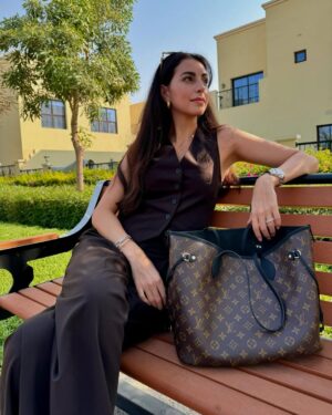 Valerie Abou Chacra Instagram - The neverful got upgraded š #LouisVuitton #NeverfullInsideOut
