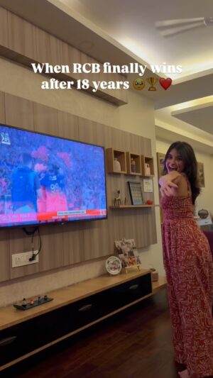 Vanshika Instagram - The wait was long, but so worth it. 🏆❤️ RCBWin 🥹

[IPL, IPL Finals, RCB, RCB Winner] 

#rcb#ipl#iplfinals#royalchallengersbangalore#win#happy#royalchallengersbanglore❤️#viratkohli