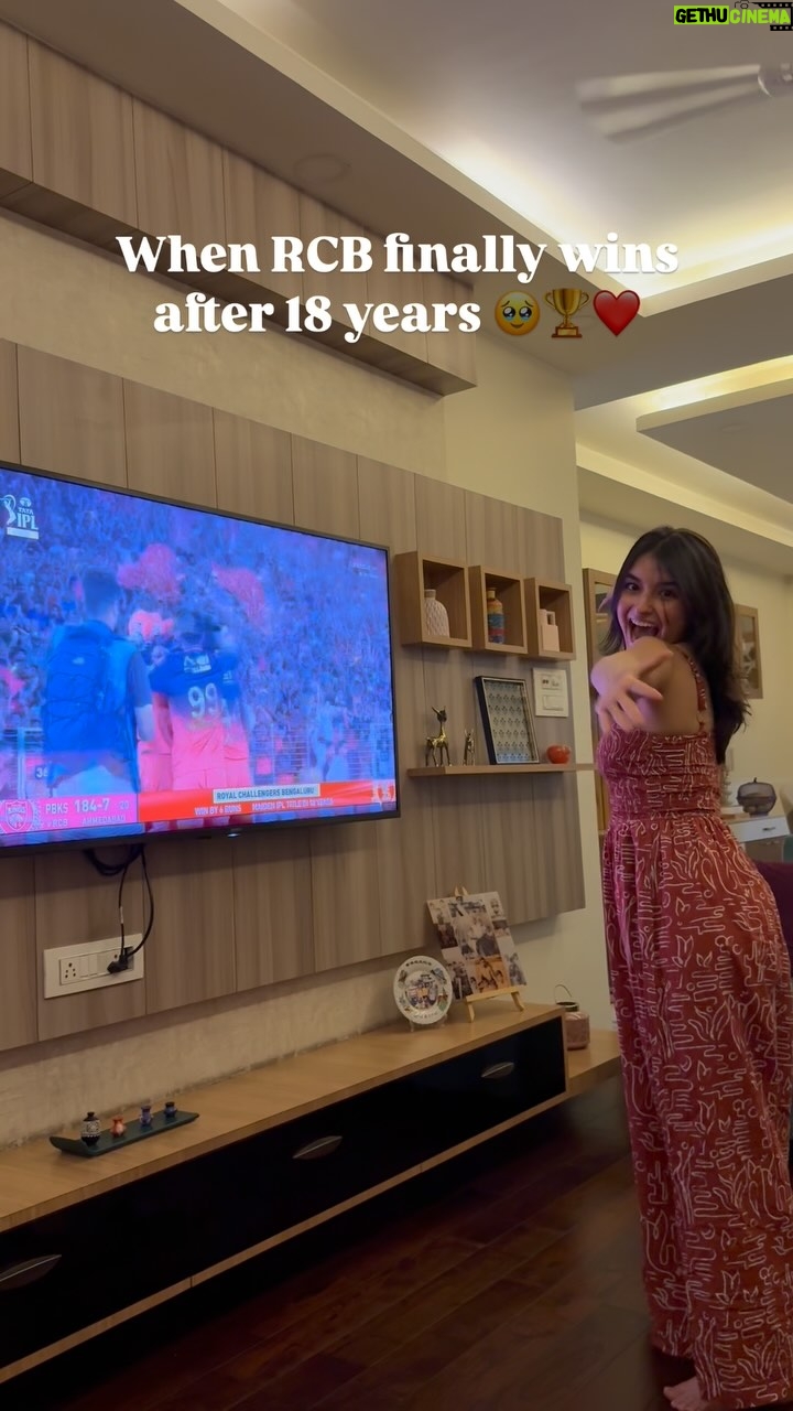 Vanshika - 10.6K Likes - The wait was long, but so worth it. 🏆❤️ RCBWin 🥹

[IPL, IPL Finals, RCB, RCB Winner] 

#rcb#ipl#iplfinals#royalchallengersbangalore#win#happy#royalchallengersbanglore❤️#viratkohli