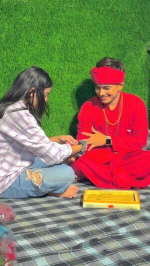 Varsha Panghal Instagram - Sister 🥰
#jaihonathaki🚩
#Aadesh🔱
#yogivishalnath #yogivishalnathji 🙏🏻#babavishalnath #viral #reels 📿#trending ⚠️
◦
