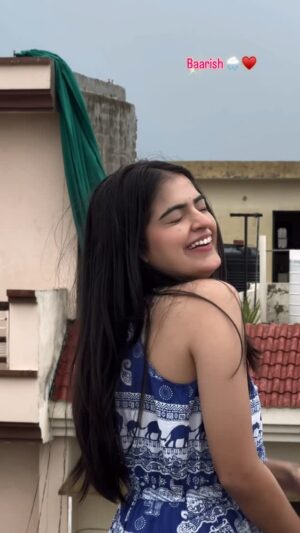 Varsha Panghal Instagram - Baarish ☔️ ♥️