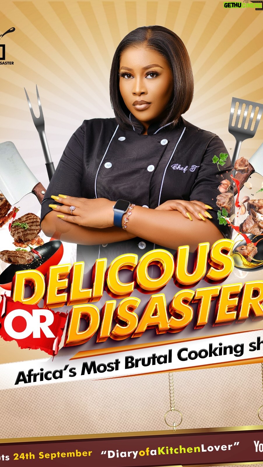 Veekee James - 114K Likes - The wait is finally over Besties, introducing Delicious or Disaster, Africa’s most Brutal cooking show Produced by your’s truly, Chef T! 

From being a regular home cook to getting certified as a Cuisine Chef at Italy’s best Culinary school, becoming a Top Culinary and lifestyle Influencer in Nigeria your girl has now transitioned into an Executive Producer and a Host (never done this before but I kllled these new roles! 🥹🥹🥹) 

WE NOW HAVE OUR OWN COOKING SHOW!!! 

Repeat after me, YOUR DREAMS ARE VALID!!! 

This is different! Delicious or Disaster is Africa’s wildest cooking battle!
In each episode of this debut season, Four daring Chefs face off against impossible ingredient pairings, brutal time limits, and outrageous kitchen twists designed to break their confidence. 
With Experienced celebrity judges giving their verdict, their meals can either be Delicious or a Disaster? 

At the end of each episode, there’s a grand prize of N500,000 and a huge platform for all the contestants! 

Come this September the 24th, on Diaryofakitchenlover’s YouTube channel, you will experience pure entertainment spotlighting Africa’s most iconic ingredients through cooking competition! 

We are dropping 3, yes! 3 episodes on the 24th after which subsequent episodes will air weekly! Shall we begin the official countdown to the 24th? 

Follow @deliciousordisaster, subscribe to Diaryofakitchenlover YouTube channel, share this on your stories, from now till the 24th and beyond, we will be showing you everything we have been working on. It’s here! 🥹🥹

I repeat, YOUR DREAMS ARE VALID! 🙏 This production stretched me but see? God has done it! It’s a success already! 
I see this show breaking boarders and going out to the world! Amen!!

Are you ready? 🥰