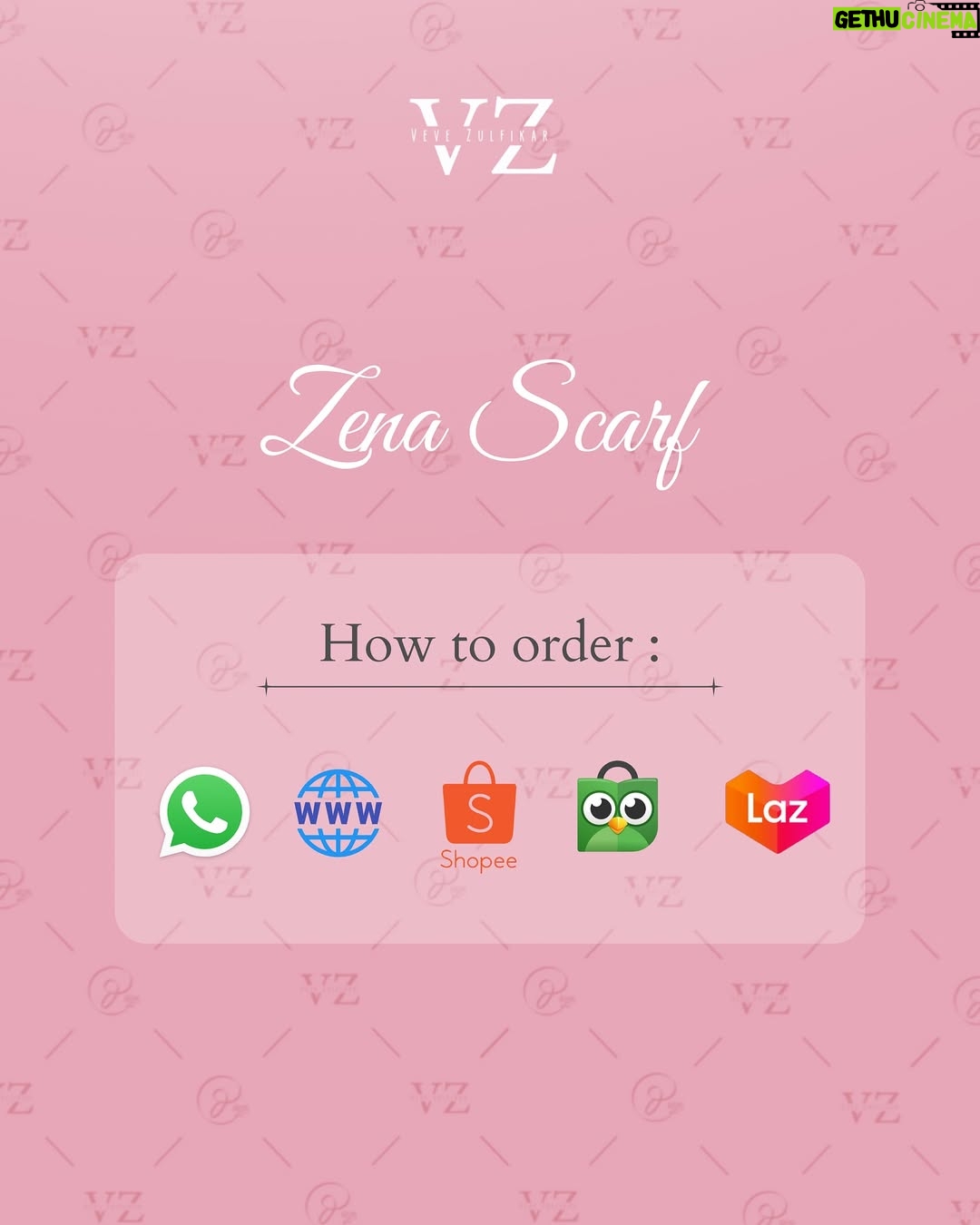 Veve Zulfikar - 1.1K Likes - FREE ZENA SCARF buat 2 dyn ladies🤗
Komen “MAU ZENA” sebanyak-banyaknya, kirimkan bukti komen kamu ke DM dan jangan lupa like - share postingan ini📌

Look at that beautiful box, dear😍
With pinkish color, it’s look pretty💞 kamu bisa dapetin box cantik ini disetiap pembelian Zena Scarf untuk Bundling B & Bundling C yaa🤗

DYN CLOTHINGLINE X VEVE ZULFIKAR

Zena Scarf

✨PAKET BUNDLING✨
✅Paket A: IDR 199.000-, (Scarf Include Pouch & Paperbag)
✅Paket B: IDR 210.000-, (Scarf Include Exclusive box)
✅Paket C: IDR 219.000-, (Scarf Include Exclusive box & Paperbag)

Order On👇🏻
✅Website: www.dynofficial.com (FREE ONGKIR)
✅Shopee: DYN Official Shop & dynclothing.official
✅Tokopedia: DYN Clothingline Official
✅Lazada: DYN Clothingline Shop
✅Tiktokshop: Dyn clothingline (@ dynclothing)
✅Whatsapp (FREE ONGKIR):
Admin 1 👉🏻Kak Priska: 0851-6318-7084
Admin 2 👉🏻 Kak Pitri: 0851-7536-8025
Admin 3👉🏻 Kak Dyah: 0851-6159-5868 

Daftar distributor resmi DYN:
Jawa Timur
@dyn_sidoarjo 
@dyn_kediri 
@dyn.jember 
@dyn_clothinglinemalang 
@dyn_tulungagung 
@dyn_tuban 
@dyn_gresik
@dyn_madura
@dyn_pmk
@dyn_blitarofficial

Yogyakarta
@dyn_jogja.bantul 
@dyn_kotayogyakarta 
@dyn_sleman 

Sumatera 
@dyn_riau 
@dyn_bangka.belitung
@dyn_jambi
@dyn_sumaterrabarat