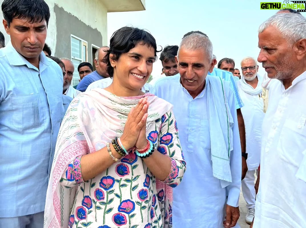 Vinesh Phogat - 15.5K Likes - लखमीरवाला गांव में अपनों के बीच 🙏