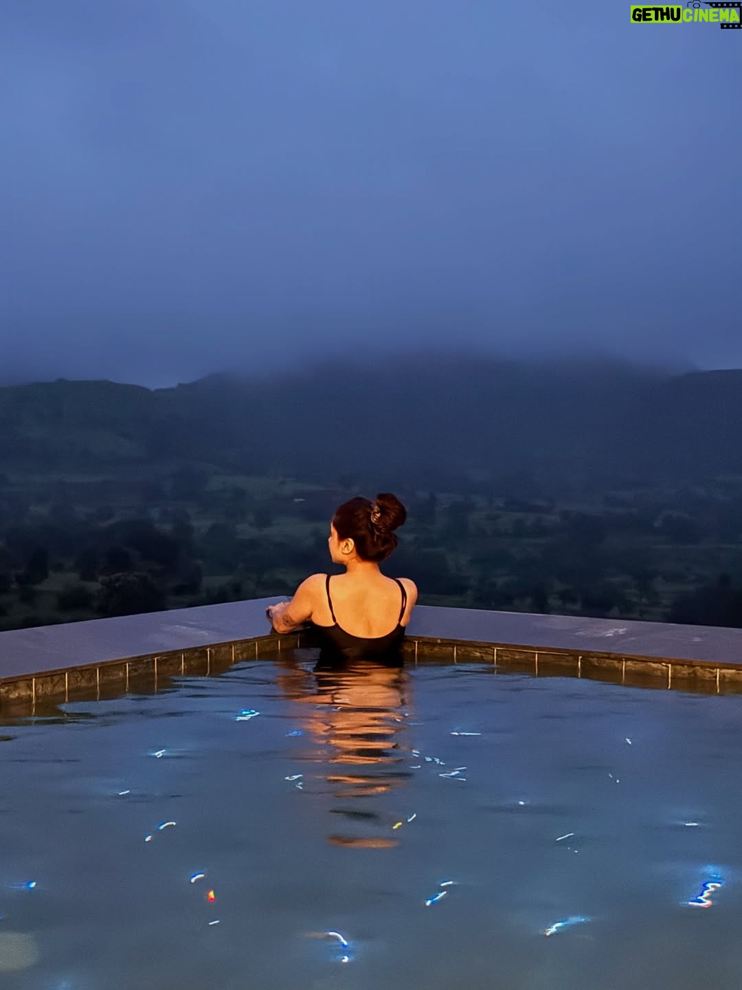 Vrushali Vachhiyat - 8.3K Likes - Snippets from my recent flawless weekend escape ✨👙🪞🏡
.
📍: Ikigai, @saffronstays @saffronstayswithyou 
.
.
(Weekend, weekend trip, weekend getaway, villa, view, weekend villa, saffronstays, igatpuri, nashik, hill view, monsoon feels, infinity pool, aesthetic villa, holiday villa)