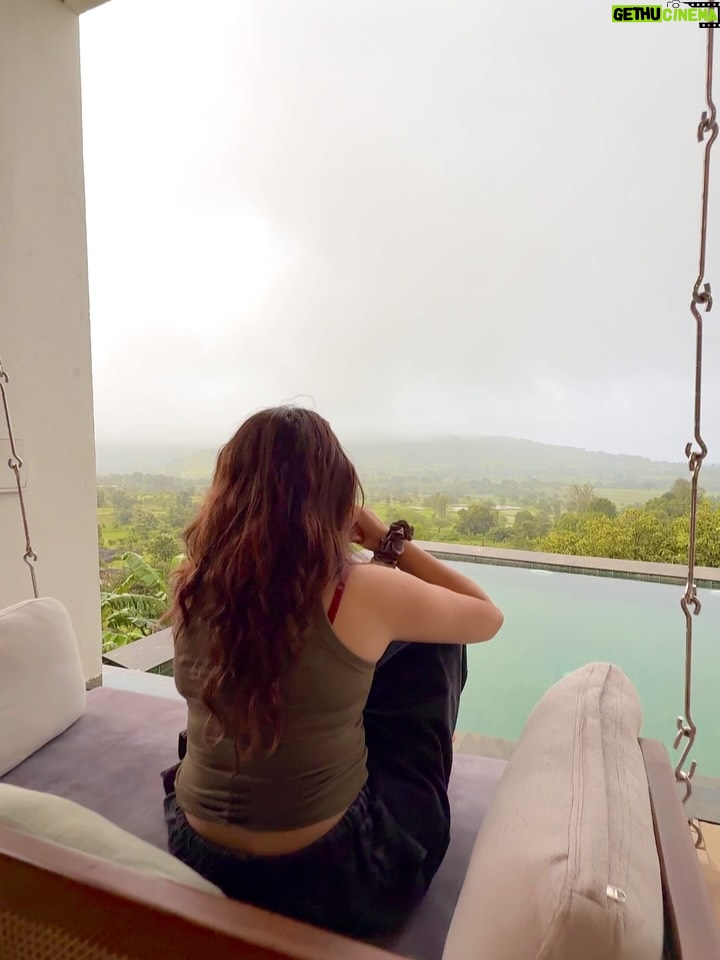 Vrushali Vachhiyat - 8.3K Likes - Snippets from my recent flawless weekend escape ✨👙🪞🏡
.
📍: Ikigai, @saffronstays @saffronstayswithyou 
.
.
(Weekend, weekend trip, weekend getaway, villa, view, weekend villa, saffronstays, igatpuri, nashik, hill view, monsoon feels, infinity pool, aesthetic villa, holiday villa)