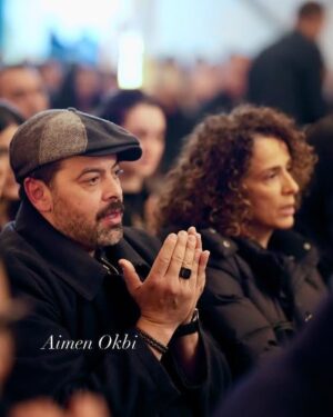 Wahida Dridi Instagram - صور من تأبين الممثل القدير فتحي الهداوي  رحمه الله 🙏🤲 بحضور أصدقائه الممثلين والإعلاميين ..
Aimen Okbi