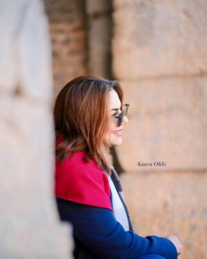 Wahida Dridi Instagram - إطلالة رائعة للممثلة وحيدة الدريدي فى جولة إبداعية بمدينة زغوان 🇹🇳 ❤️🤍✅
Credit: Aimen Okbi