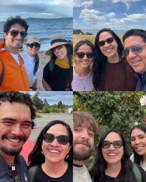 Wendy Ramos Instagram - Nueva Zelanda me ha dejado sorprendida, feliz y relajada 🥰
Vuelvo llena de imágenes hermosas y muchos amigos nuevecitos ♥️
En mis historias les estuve contando todo pasito a pasito, suave suavecito, acá va el resumen 🤓
1. Tuve una clase de Haka. Ese fue el motivo principal de este viaje y fue maravillosooooooOooo ♥️
2. Fui a Hobbiton!!! Y te dejan entrar a algunas casitas por dentro 🥰
3. Vi tantos y tantos cisnes negros 🖤
4. Gracias amiga Mais por llevarme un sombrerito para el sol calcinante, te quiero ❤️
5. Miraaaa 🐮
6. Con the real vaquita 🐄
7. Vi dos kiwis 🫠 uno grande y uno chiquitito. No dejaban tomar fotos. Esa es un reproducción igualita al que vi 🩷
8. Fui al jardín botánico en Christchurch 🌸🌺🪷💐🪻
9. Mis amigos nuevecitos 🥰
10. Amé ese lugar pequeñito con arroyo, cisnes negros y mis nuevas zapatillas amarillas que compré ese día 💛
11. Un poquito de Queenstown 🥳
12. El cuarto más lindo que me tocó en MountCook 🤩
13. El atardecer más lindo en Queenstown 🌞
14. Vi la vía láctea con mis ojitos!!!! Mount Cook. Fue maravillosooooo🌟🌟🌟(la foto es de Google porque no dejaban tomar fotos)
15. Esta foto grafica muy bien como me he sentido allí. Enamorada de Nueva Zelanda ♥️