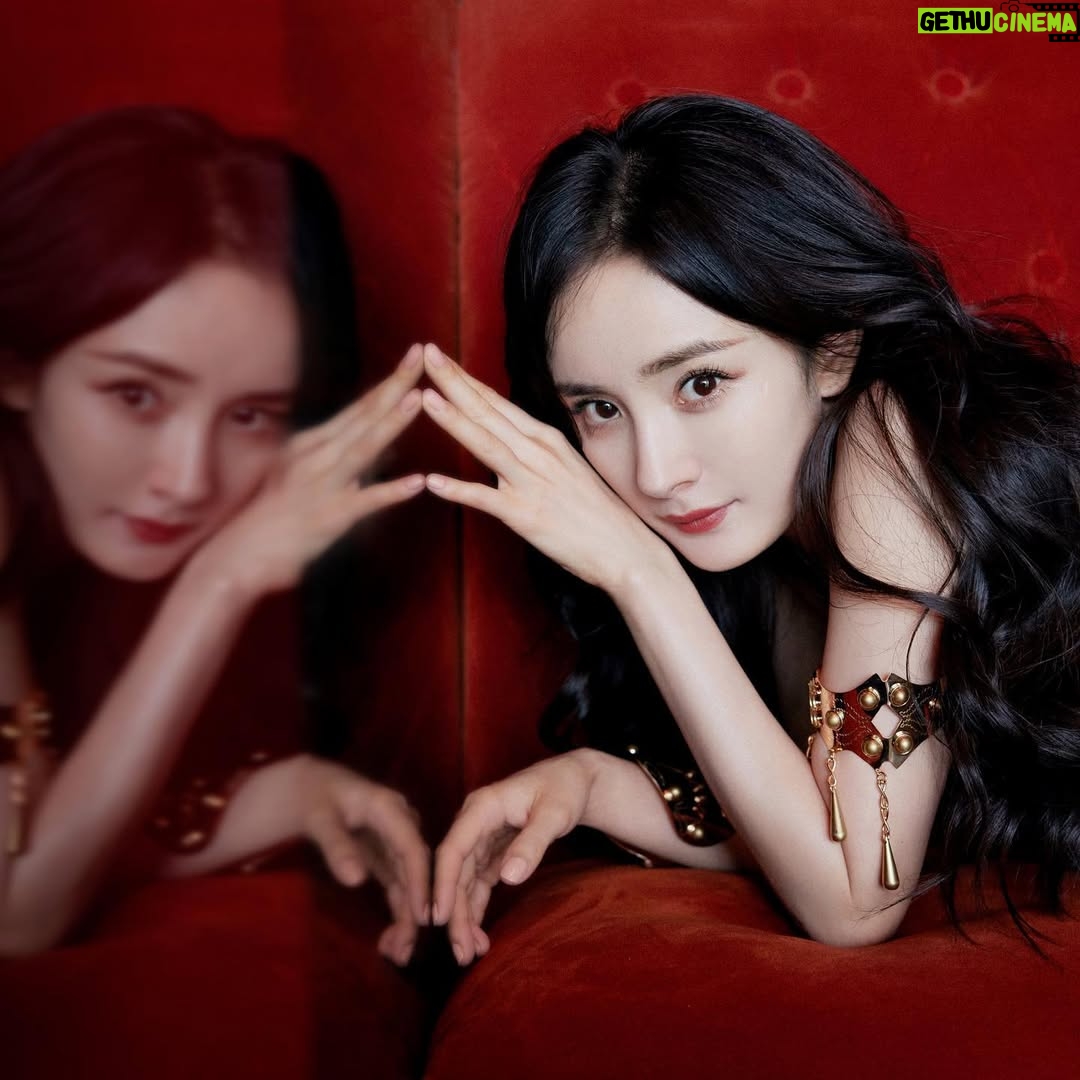 Yang Mi - 106.6K Likes - 值得回味的一天～和很多好朋友相见，快乐开心幸福@etro