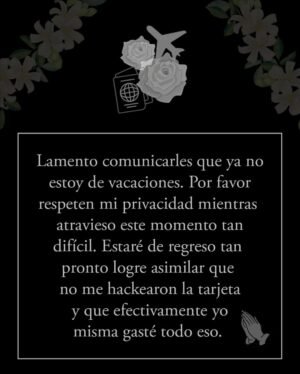 Yarissa Instagram - Agradezco su comprensión y sus oraciones šš¼ Nota: Ya les dejĆ© las historias destacadas.
