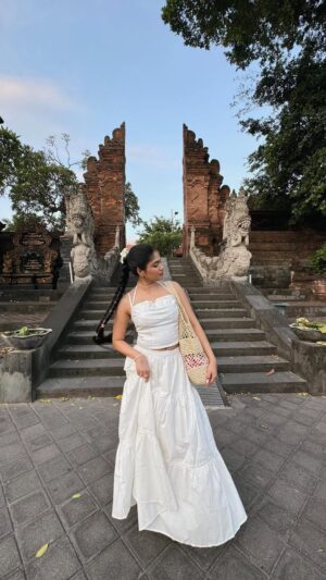 Yashi Tank Instagram - What I wore in Bali 🏖️
1 outfit
Trouser, bodysuit and earrings @hm
Necklace @womencode.in
Handcuff @mogassuni
2nd outfit
Pink coord set @kostume_county
Earrings @womencode.in
3rd outfit
Top @twirl_around_world
Scarf (as skirt) @zara
4th outfit
Top @newme.asia
Skirt @lazostore.in
5th outfit
Blue swimsuit @twirl_around_world
Hand stack @womencode.in
6th outfit
Beige pant and shirt @zara
Brown top @twirl_around_world
7th outfit @kostume_county
7th outfit
Green shirt @zara
Shorts @hm
Necklace @womencode.in
Earrings @deltacharms